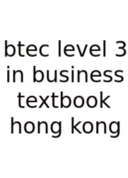 Btec Level 3 In Business Textbook Hong Kong
