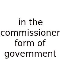 In The Commissioner Form Of Government