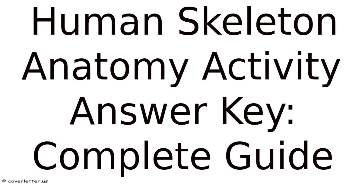 Skeleton Key Question Human Skeleton Anatomy Activity Answer Key: Complete Guide